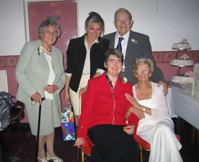 At George and Edna's wedding in Anstey 2004
