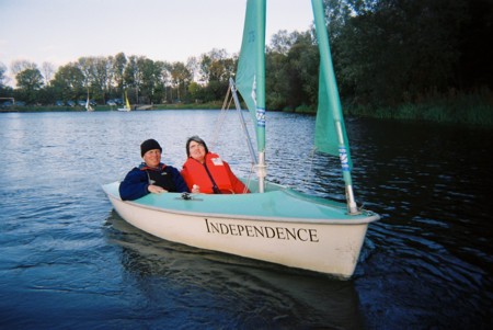 Sailing in a boat called Independence
